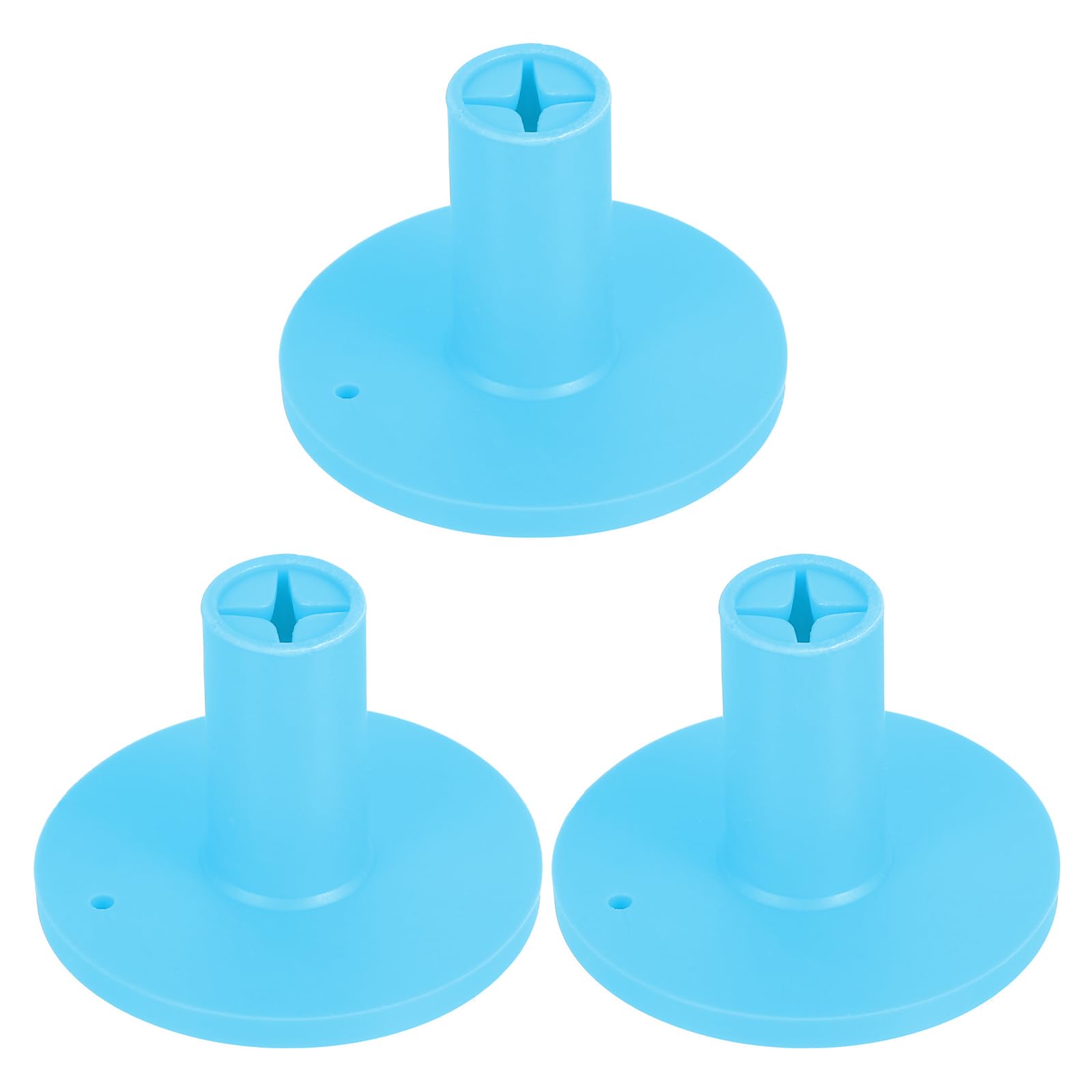 PATIKIL Rubber Golf Tees, 3 Pack Golf Rubber Tee Indoor Outdoor Practice Ball Holder for Driving Range Turf Mats, Blue