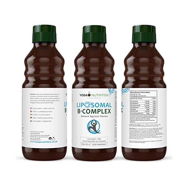 Liposomal-Vitamin-B-Complex-250ml-B1-B2-B3-B6-B7-B9-B12-Liposomal-for-Optimal-Absorption--No-Artificial-preservatives--Supports-a-Healthy-Nervous-System-by-Yoga-Nutrition Liposomal Liquid Vitamin B Complex 250ml (Large) – High Strength, Liposomal Maximum Absorption B Vitamins, Boosts Immune…