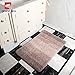 GRAND ERA Luxury Extra Thick Microfiber Bath Mat Non-Slip Bathroom Rug for Bedroom and Bathroom, Water Absorbent, 24 x 36 Inches, Tan
