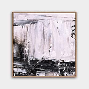 Framed Canvas Wall Art Abstract Color Painting Canvas Prints Home Artwork Decoration for Living Room,Bedroom - 16x16 inches