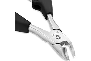 Heavy Duty Toenail Clippers for Ingrown and Thick Nails - Super Sharp Blades with Soft Ergonomic Grip Handles for Faster Nail