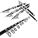 Sougayilang Fishing Rod Pole with 24 Ton Carbon Fiber，Steel Ceramic Guides，CNC Machined Reel Seat，Mini Telescopic Portable Ultralight Fishing Rods