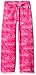 Calvin Klein Big Girls Ck Logo Plush Sleep Pant, Shocking Pink, 7/8