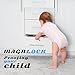 Safety Baby Magnetic Cabinet Locks | 8 Locks + 2 Keys| Secure Drawers and Cupboards | Easy Installation: No Tools, Protects Furniture & Children | Bonus: 8 Electrical Plug Covers by VARDI