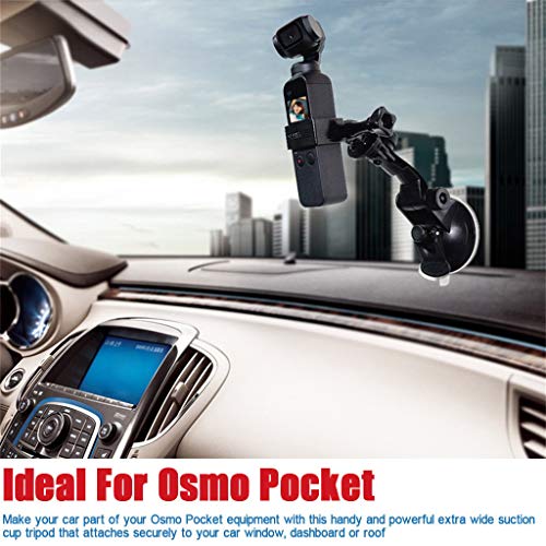 LtrottedJ Vehicle Windshield Suction Cup Car Mount 1/4 Bracket Holder for DJI Osmo Pocket - Thumbnail 5