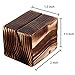 MyGift Rustic Brown Wood Place Card Holders for Table, 2-Inch Wooden Table Number and Name Holder Stand, Set of 10