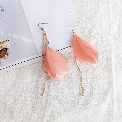 Lxj Earrings Feather Asymmetric Earring earrings Simple Earrings 15 * 6.5cm