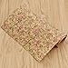Lychee A4 Flowers Printed Soft Cork Fabric Colorful for DIY Earrings Handcrafts