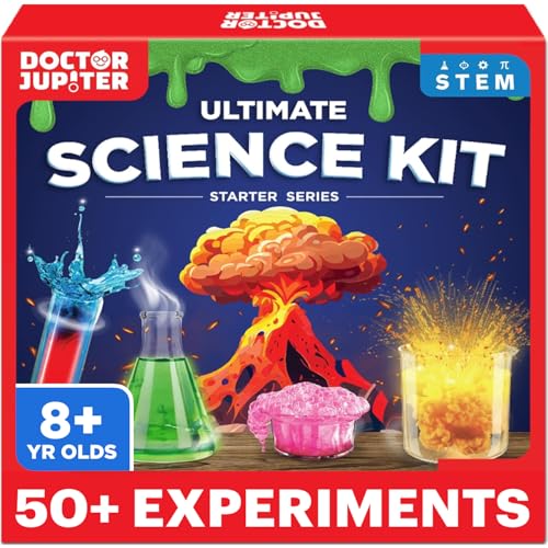 Doctor Jupiter Toy Science Kit for Boys & Girls Ages 7-8-9-10-11-12-13-14 | Birthday Gifts for 7+ Year Old Kids | Learning & Education toys, 50+ Experiments | Science Kits for Kids Ages 8-12, Birthday Gift Ideas for Boys & Girls 8, 9, 10, 11, 12 Year Olds, STEM Educational Toys