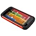 MOTO G case,EC Shock Absorbing Dual Layer Hybrid Case, Heavy Duty Protective Armor Case Cover for Motorola Moto G with Screen Protector and Stylus Pen (Red)
