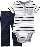 Carter's 2 Piece Set, Green Stripe, 3 Months