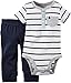Carter's 2 Piece Set, Green Stripe, 3 Months