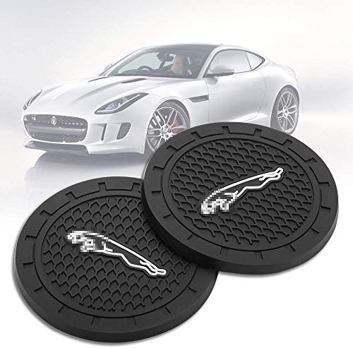 CARFORU Car Interior Accessories Cup Holder, Anti Slip Cup Mat Insert Vehicle Travel Auto Cup Holder Insert Coaster Ma for Jaguar Vehicles All Models 2 Packs, 2.75 inch - Thumbnail 7