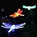 Solar Powered Dragonfly Garden Stake Pathway Color Change Lights (Set of 2)