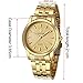 WWOOR Men's Business Quartz Watches Stainless Steel Band Waterproof Wristwatch