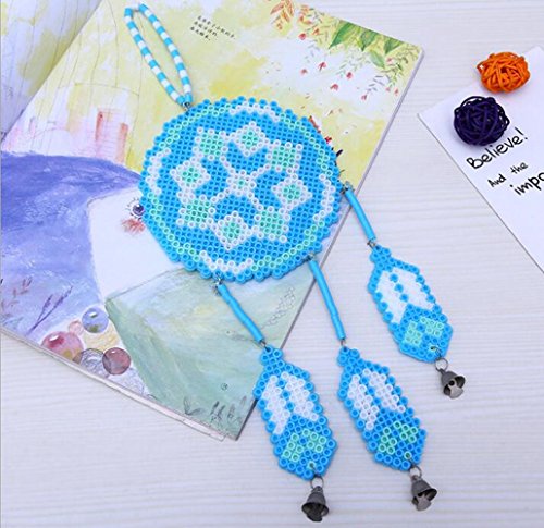 Perler Beads Fuse Beads Craft DIY-Tweezer,Peg Boards,Ironing Paper,Color Paper,Accessories-Jigsaw Puzzle Craft Windbell Christmas Gift(blue)