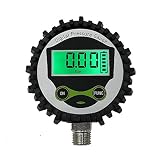 Digital Low Pressure Gauge with 1/4'' NPT Bottom Connector and Rubber Protector by Uharbour, 0-60 psi, Accuracy 1%, Resolution 0.1psi