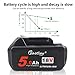 waitley BL1850 18V 5.0Ah Replacement Battery Compatible with Makita BL1830 BL1840 BL1850B BL1860 LXT Lithium-Ion Battery Tools with LED Indicator
