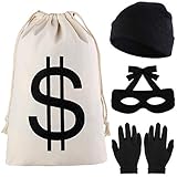 ELCOHO Kids Robber Costume Sets Halloween Cosplay