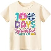 SweetTangRoom 100 Days of School Shirt for Kids Toddler Boys Girls Kindergarten Primary Student 100th Day of School T-Shirt