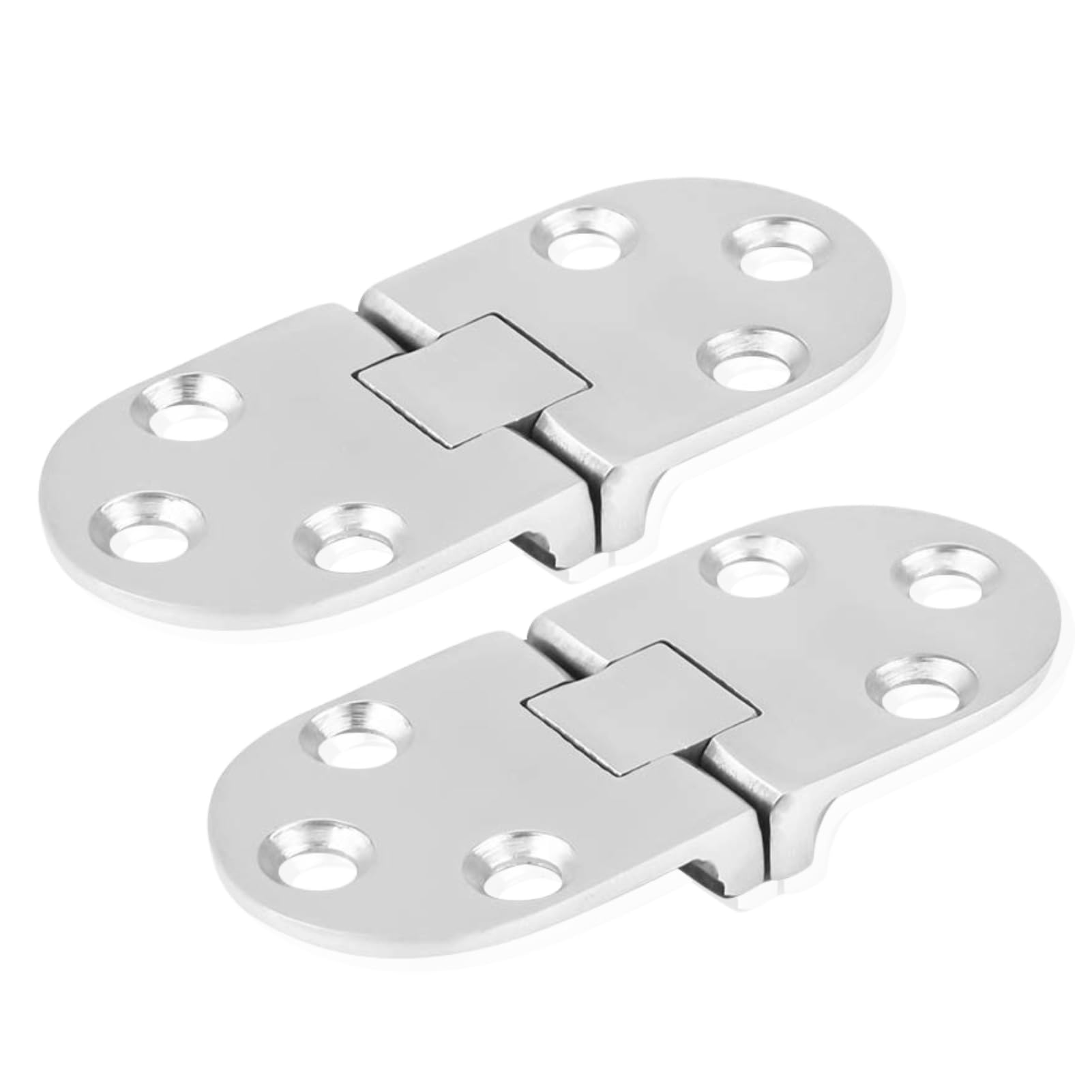 Boat Cabinet Hardware & Hinges Marine Door Hinge, 2Pcs Boat Stainless Steel Hinges Stamping Cabinet for Marine Cabin Door 66 * 30mm