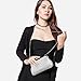 LOVEVOOK Evening Bag Clutch Purse for Wedding with Rhinestones Silver