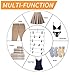 HAIMST 6 Tire Skirt Hangers with Clips Pants Hanger Space Saving Multi Layer Skirt Hanger for Pants, Slacks,Jeans Closet Hanger Organizer (3-Pack)