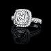 Erllo 4ct Round Brilliant Nscd Sona Simulated Diamond Solitaire Wedding Engagement Ring - Finger Size 4-10