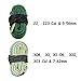 FUNANASUN ch-leash03 Bore Cleaner Snake AR Rifle Shotgun Gun Cleaning Kit for 9mm 5.56mm .223 .22 .308 12Ga (Choose More Calibers), 2 Piece