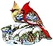 Winter Cardinals Shaped 800 Pc Jigsaw Puzzle by SunsOut