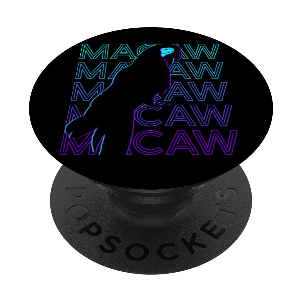 Macaw Parrot Retro PopSockets Swappable PopGrip