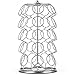 K Cup Holder,Oak Leaf Coffee Storage Spinning Carousel Organizer for Keurig K-Cups - 35 Pod, Electroplated