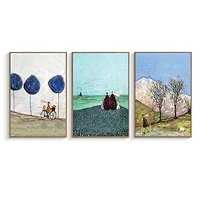 Framed Canvas Wall Art for Living Room, Bedroom Canvas Prints for Home Decoration Ready to Hanging - 16"x24"x3 Panels