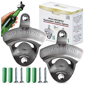 Orblue Aan De Muur Gemonteerde Barman Flessenopener, Set Van 2