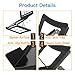 Adjustable Laptop Stand - Portable Laptop Stand with 5 Tilt Levels & Anti-Slip Pads for Tablets, Computers, Foldable Laptop Riser Fits 10-15inch Notebook with Open Back for Better Airflow by HUANUO