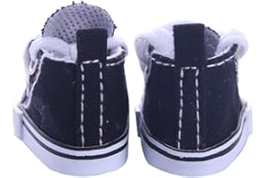 Pongnas Charming 14-Inch Doll Sneakers - Colorful Doll Accessories for Every Outfit and Fun Girls (Black)