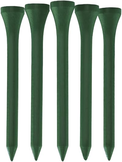 TH Golf Bamboo Golf Tees 70mm Pack of 100 Dark Green eco friendly