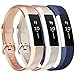 Vancle Replacement Bands Compatible with Fitbit Alta HR and Fitbit Alta (3 Pack), Newest Sport Replacement Wristbands with Secure Metal Buckle for Fitbit Alta HR/Fitbit Alta