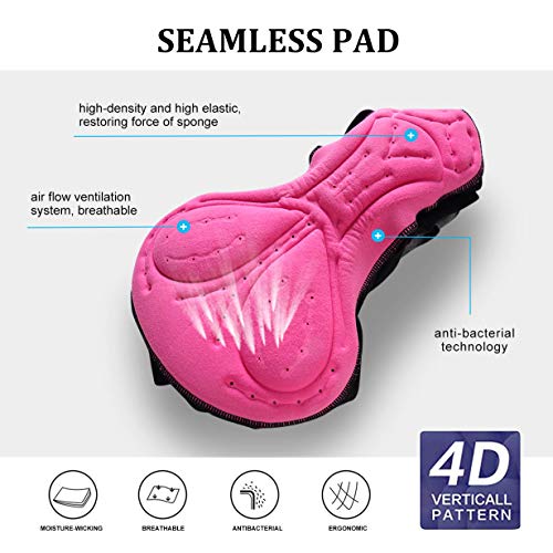 Santic Women's Cycling Shorts 4D Gel Spin Bike Classes Padding Plus Size BlackBlue Pricepulse