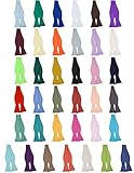 Jacob Alexander Men's Self Tie Freestyle Solid Color Bowtie