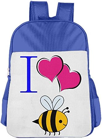 Hotgifts Love My Dear Bee Boys/Girls Kids School Bagpack For 4-15 Years Old RoyalBlue