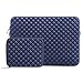 MOSISO Laptop Sleeve Compatible with 13-13.3 inch MacBook Pro, MacBook Air, Notebook Computer, Diamond Foam Neoprene Bag with Small Case, Navy Blue