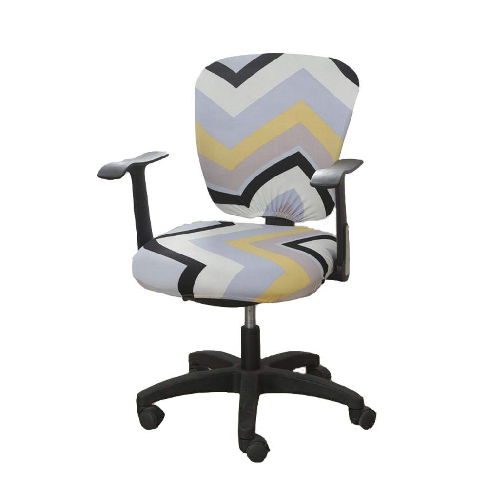 wonderfulwu Office Computer Chair Cover, Split Stretch Spandex Chair Cover Rotate Chair Protective Covers