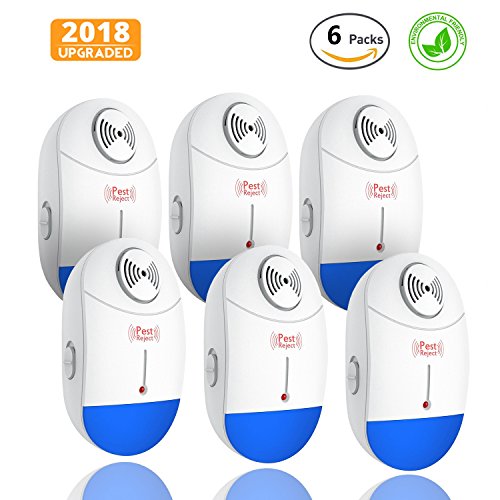 [2018 UPGRADED] Ultrasonic Pest Repeller - Mosquito Repellent Plug in Pest Control, Pest Repellent for Mice, Rat, Bug, Spider, Roach, Ant, Mosquito, Fly - No More Mouse Traps,Insect Spray