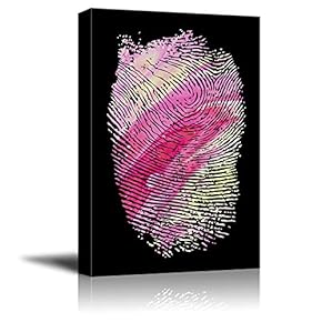 Wall26-Canvas Wall Art-Fingerprint-Giclee Painting Wall Bedroom Living House Decoration Home Art - 12x18 inches