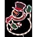 Impact Innovations Christmas Lighted Window Decoration, Waving Snowman