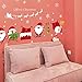 SWORNA Holiday Series SN-55 Merry Christmas Santa Claus Elk Sleigh Removable Vinyl DIY Wall Window Door Mural Decal Sticker for Retail Store/Coffee House/Restaurant/Supermarket/Dress Shop 27