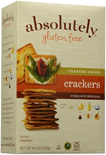 Absolutely Gluten Free Crackers - Toasted Onion - 4.4 OZ(pack of 2)