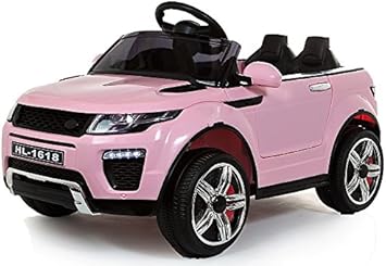 pink electric range rover