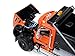 First Gear 1/50 Scale Diecast Collectible Orange/Black/Black Mack Granite Dump Truck with Beavertail Trailer (50-3403)